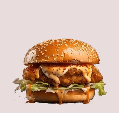 Barbekü Soslu Tavuk Şnitzel Burger