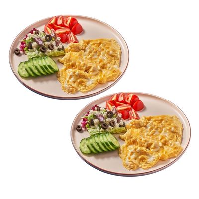 2 x Çırpılmış Yumurtalı Kahvaltı Tabağı Menü
