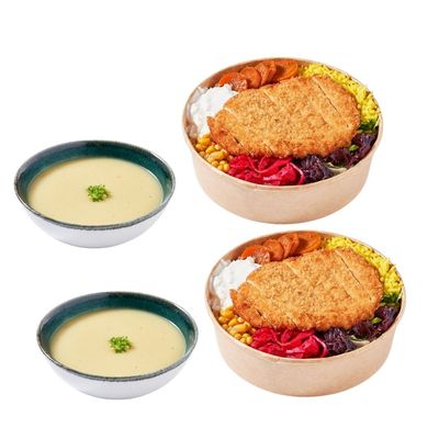 2 Adet Chicken Katsu Bowl &  2 Adet Çorba