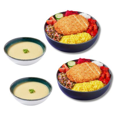 2 x Chicken Katsu Bowl - Çorbalı Menü 