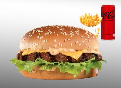 The Carl's Cheese Burger Menü