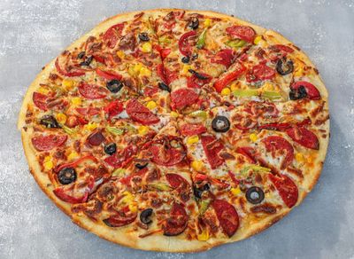 Sosisli Mantarlı Zeytinli Pizza (Orta)