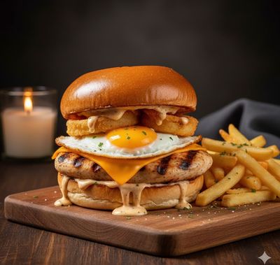 Mac Chicken X Burger Menü