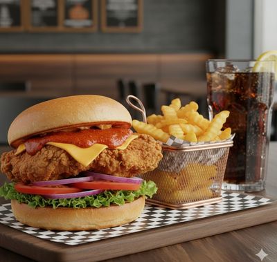 Sun Chicken Mac Burger Menü