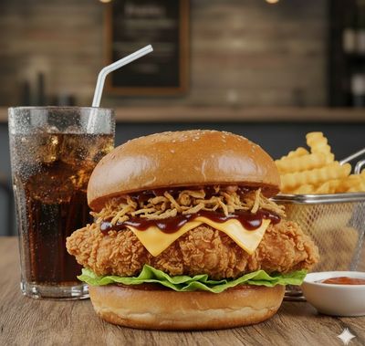 Wasp 12-B Chicken Burger Menü