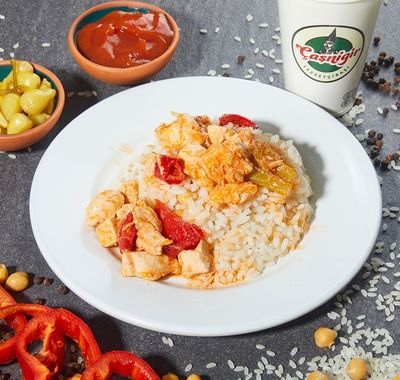 Pilav Üstü Soslu Tavuk