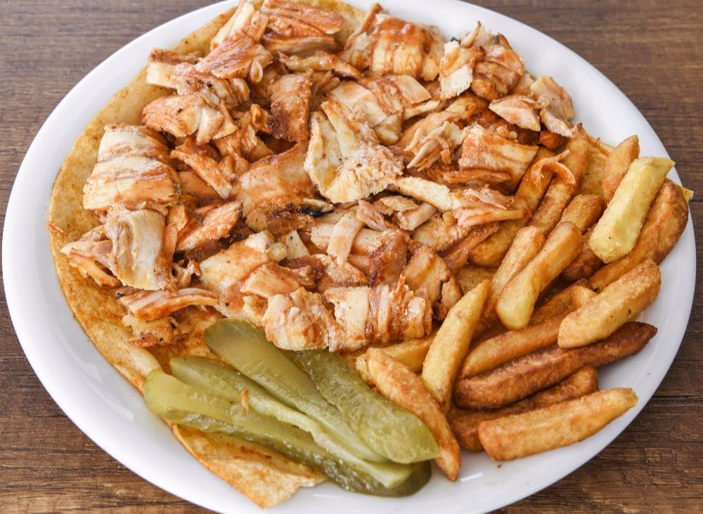 Tavuk Döner (100 gr.) porsyon+ patates kızartması