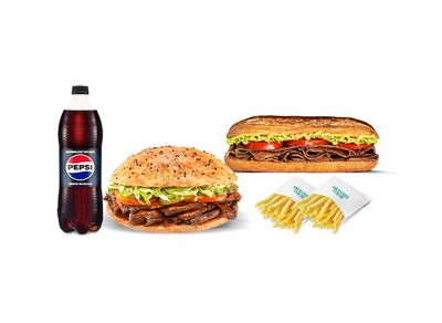 Dilediğin 2 Adet Et Döner Menü