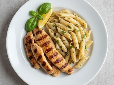 Dağ Kekikli Tavuklu Makarna