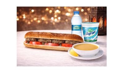 Köfte Ekmek+Çorba+Ayran+Su