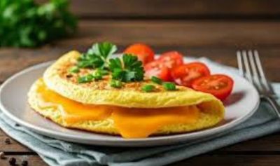 Cheddar Peynirli Omlet