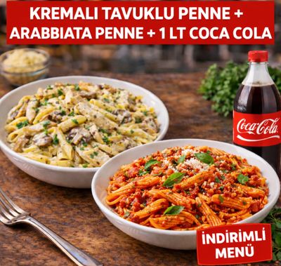Tavuklu Mantarlı + Arrabbiata 