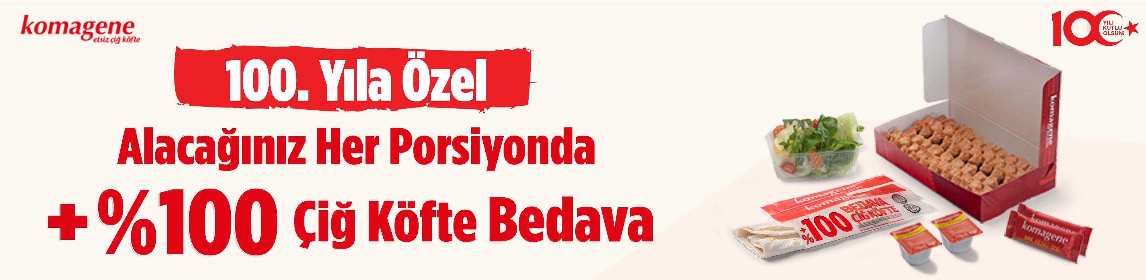 Yemeksepeti Komagene Çiğ Köfte +% 100 Bedava Kampanyası Aralık 2024 ...