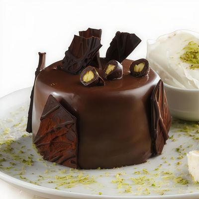 Çikolatalı Fıstıklı Pasta (Dilim)