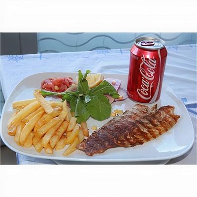 Levrek Schnitzel Menü Fish & Chips