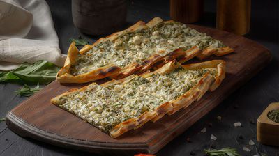 Ispanaklı Peynirli Pide