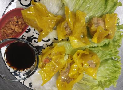 Tavuk Mantısı (Buharda) / Chicken Dumplings (Steamed)