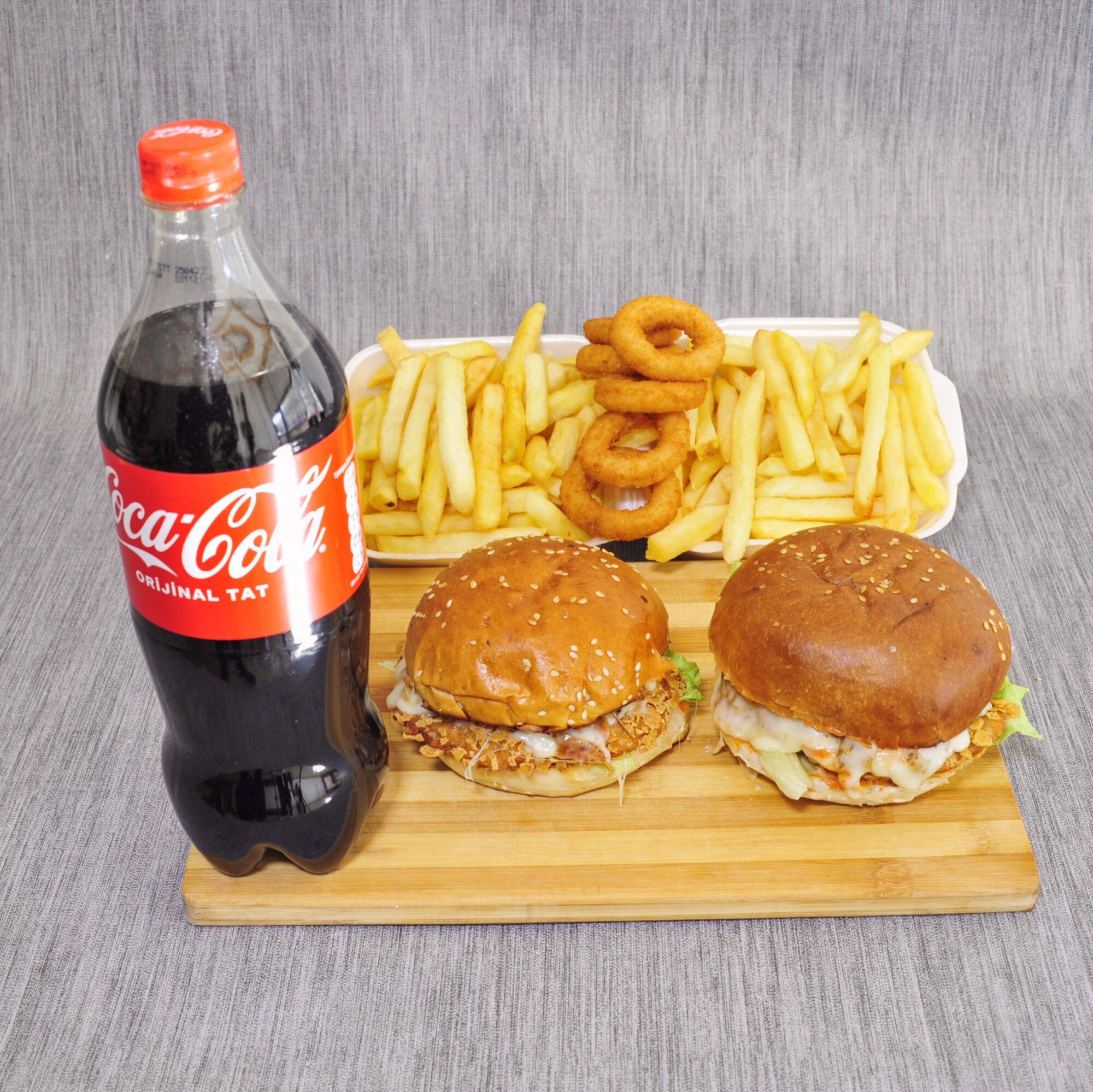 Tavuk Burger Menü (3 Kişilik)