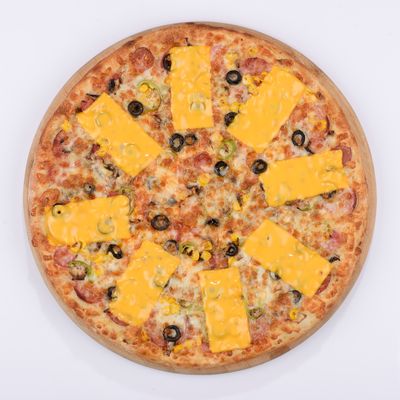 Cheddarlı Karışık Pizza (Büyük)