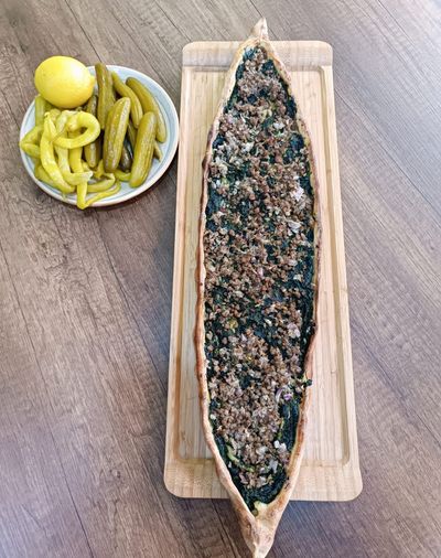 Kıymalı Ispanaklı Pide (Açık)