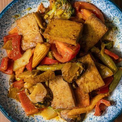 Tofulu Sebze / Vegetables with Tofu