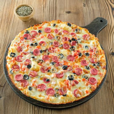 Salamlı Pizza (Orta)