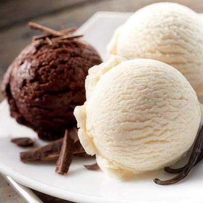 Çikolatalı & Sade Dondurma (500 gr.)