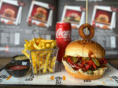 Barbeque Burger Menü