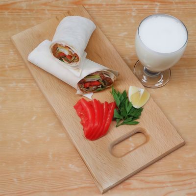 2'li Çiğ Köfte Dürüm (100 gr.) & Ayran Menü