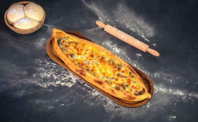 Kavurmalı Kaşarlı Pide