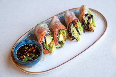 Smokey Salmon Fresh Spring Roll