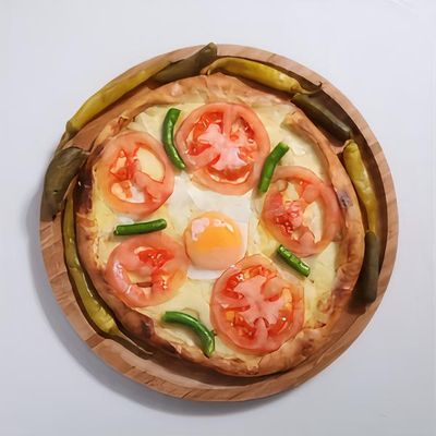 Kaşarlı Patlıcanlı Pide (Yuvarlak)