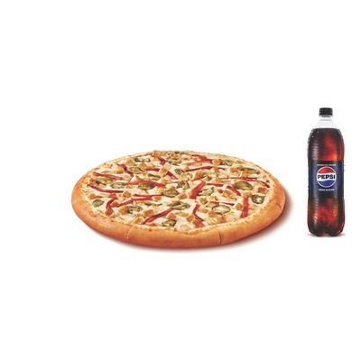 Orta Boy Pizza + İçecek (1 L.)