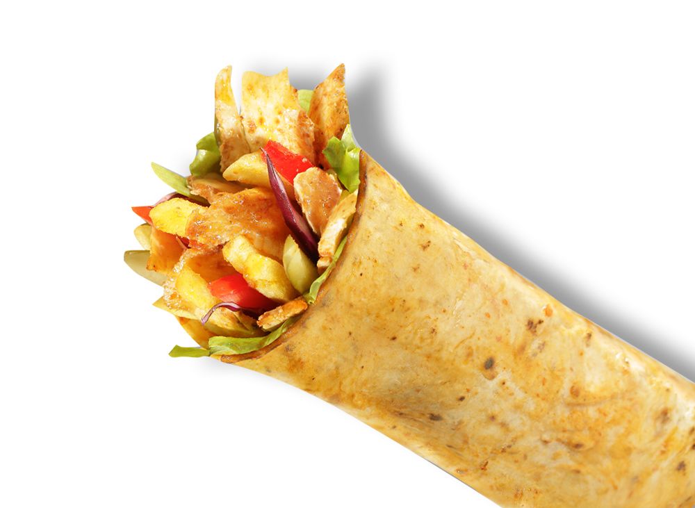 Donas Bol Malzeme Tavuk Döner Dürüm (95 gr.)