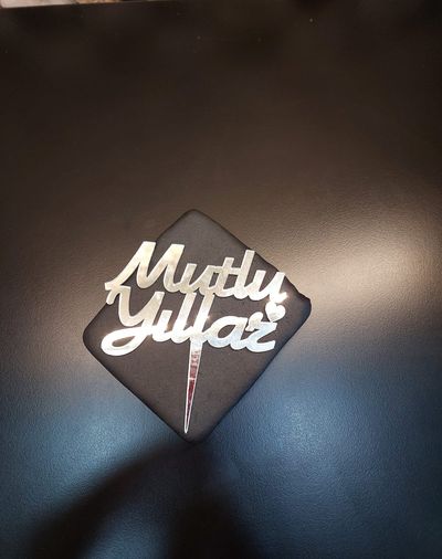 Mutlu Yıllar Gümüş Pleksi