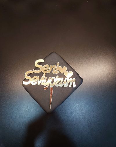 Seni Seviyorum Gold Pleksi