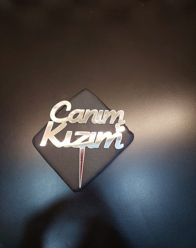 Canım Kızım Gümüş Pleksi