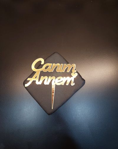 Canım Annem Gold Pleksi