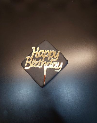 Happy Birthday Gold Pleksi