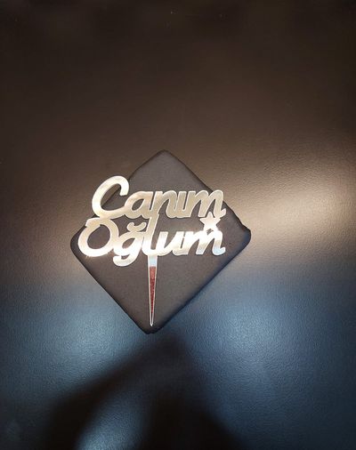 Canım Oğlum Gümüş Pleksi