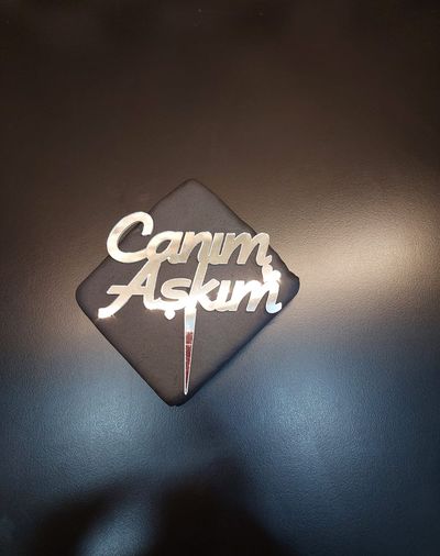 Canım Aşkım Gümüş Pleksi