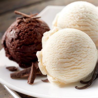 Kaymaklı & Çikolatalı Dondurma (500 gr.)