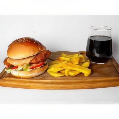 Crispy Chicken Burger Menü