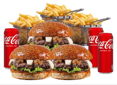 3'lü Classic Burger Menü