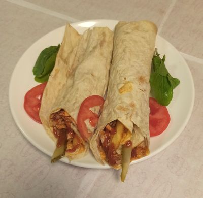 Hatay Soslu Tavuk Döner Dürüm (Medium)