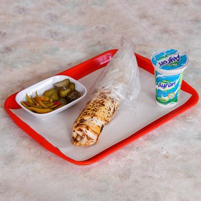 3'lü Hatay Usulü Soslu Tavuk Döner Dürüm (Small) Menü