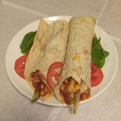 Hatay Soslu Tavuk Döner Dürüm (Large)