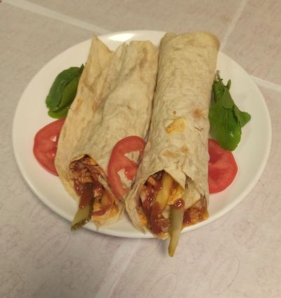 Hatay Soslu Mega Tavuk Döner Dürüm (125 gr.)