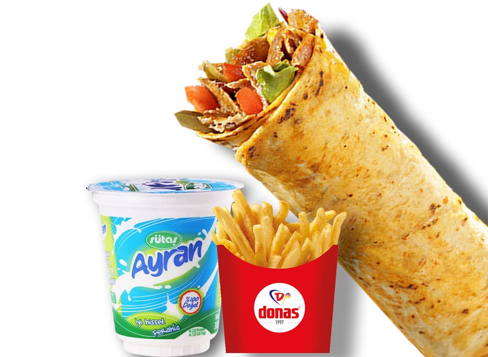 Donas Bol Malzeme Et Döner Dürüm Menü 1