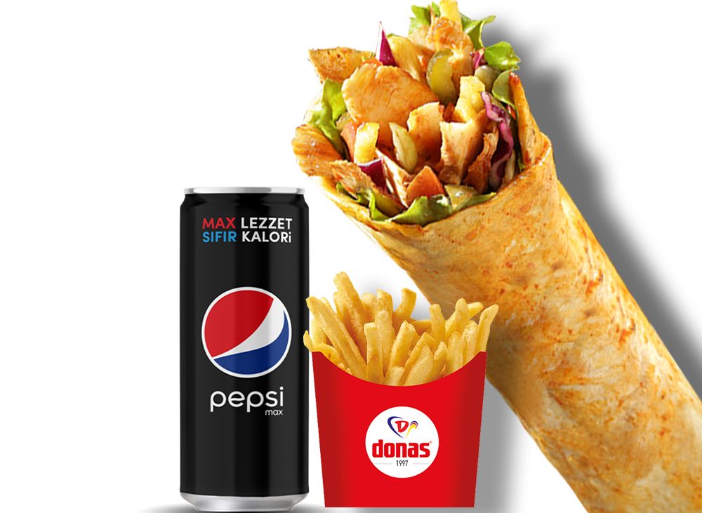 Donas Tavuk Döner Dürüm Menü 2